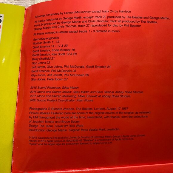 BEATLES CD 27 NUMBER ONE HITS NEW STEREO MIXES - Picture 3 of 6